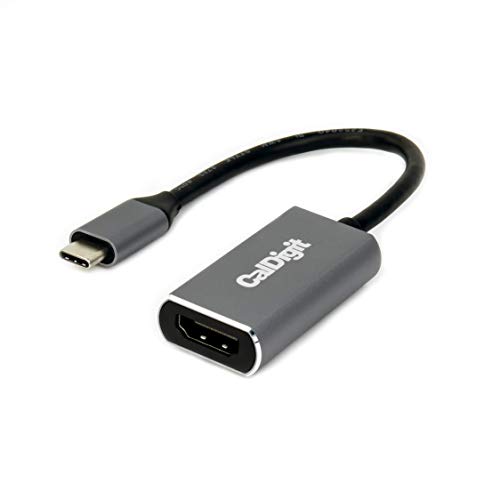 CalDigit USB-C to HDMI 2.0b Video Adapter - 4K Display Support, HDR, Compatible with Thunderbolt 3 / 4 / USB 3.1 / USB4 for Apple MacBook Air, 2016+ MacBook Pro (USB-C to HDMI 2.0b)