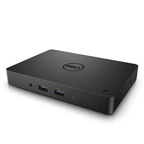 Dell WD15 Monitor Dock 4K with 180W Adapter, USB-C, (450-AEUO, 7FJ4J, 4W2HW),Black,Dual Display
